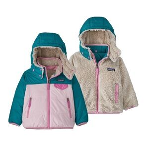 Patagonia Baby Reversible Tribbles Hoody | Peaceful Pink